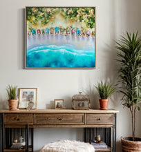 Load image into Gallery viewer, Sunrise by the Beach Boxes | Framed in Beech timber