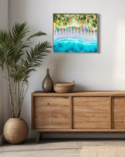 Load image into Gallery viewer, Sunrise by the Beach Boxes | Framed in Beech timber