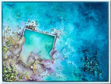 Load image into Gallery viewer, Ashlings Beach Rock Pool| Framed in white timber