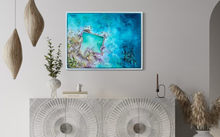 Load image into Gallery viewer, Ashlings Beach Rock Pool| Framed in white timber