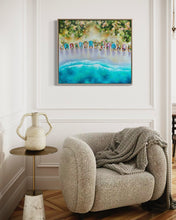 Load image into Gallery viewer, Sunrise by the Beach Boxes | Framed in Beech timber
