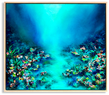 Load image into Gallery viewer, Ocean Bloom | Framed in Beech timber