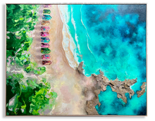 Load image into Gallery viewer, Brighton Beach | Framed in Tasmanian oak