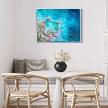 Load image into Gallery viewer, Ashlings Beach Rock Pool| Framed in white timber
