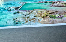 Load image into Gallery viewer, Ashlings Beach Rock Pool| Framed in white timber