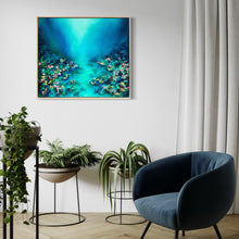 Load image into Gallery viewer, Ocean Bloom | Framed in Beech timber