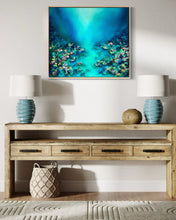 Load image into Gallery viewer, Ocean Bloom | Framed in Beech timber