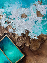 Load image into Gallery viewer, Reflections in Blue. Mona Vale Ocean Pool