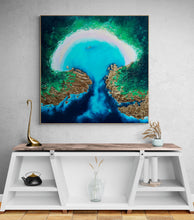 Load image into Gallery viewer, Honeymoon Bay | Framed in Tasmanian oak