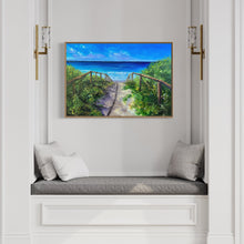 Load image into Gallery viewer, Sandy Path To Curly | Framed in Tasmanian oak