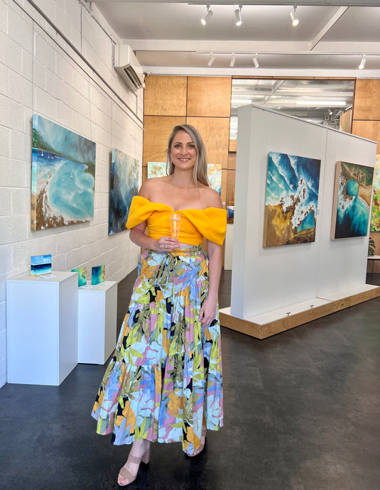 Sharing My Art and Gratitude at My First Solo Exhibition