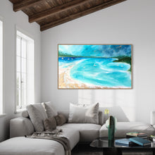 Load image into Gallery viewer, Turquoise Waters Of Whitehaven | Framed in Tasmanian Oak
