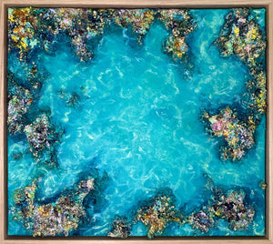 Rockpools at Rickett’s Point No.3 | Framed in Victorian Ash Timber