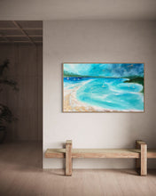 Load image into Gallery viewer, Turquoise Waters Of Whitehaven | Framed in Tasmanian Oak
