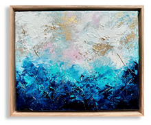 Load image into Gallery viewer, Coastal Seas | Framed in Victorian ash Timber
