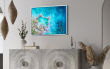 Load image into Gallery viewer, Ashlings Beach Rock Pool| Framed in white timber
