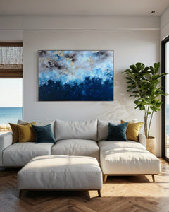 Phillip Island Tempest No.2 | Framed in Beech Timber