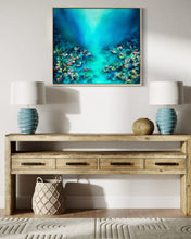 Load image into Gallery viewer, Ocean Bloom | Framed in Beech timber
