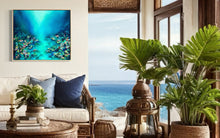 Load image into Gallery viewer, Ocean Bloom | Framed in Beech timber
