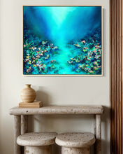 Load image into Gallery viewer, Ocean Bloom | Framed in Beech timber
