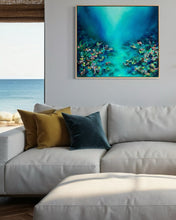 Load image into Gallery viewer, Ocean Bloom | Framed in Beech timber
