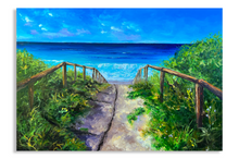 Load image into Gallery viewer, Sandy Path To Curly | Framed in Tasmanian oak
