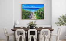 Load image into Gallery viewer, Sandy Path To Curly | Framed in Tasmanian oak

